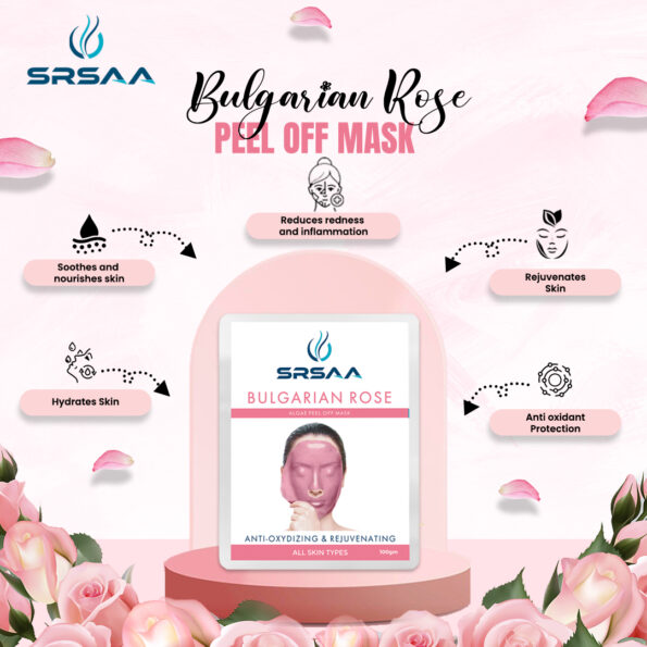 Srsaa Bulgarian Rose Algae Peel Off Mask For Soothes and nourishes skin