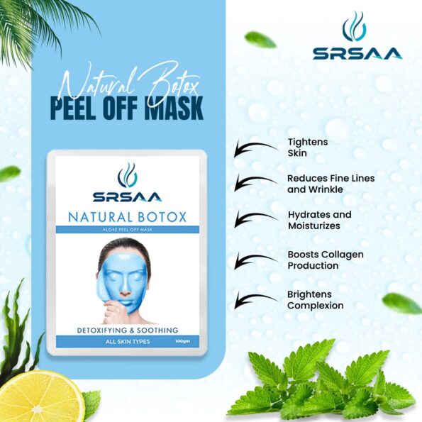 Srsaa Natural Botox Algae Peel Off Mask that Boosts Collagen Production and Tightens Skin.